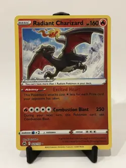 Radiant Charizard 020/159 Radiant Rare Crown Zenith Pokemon Holo Near Mint - Image 2