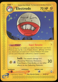 Pokemon 2002 Aquapolis - Electrode - Non-Holo Rare - NM - 8/147 - Image 1