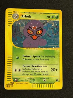 Pokemon Arbok 3/165 Expedition Holo Rare 2002 English TCG WOTC - Image 1