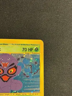 Pokemon Arbok 3/165 Expedition Holo Rare 2002 English TCG WOTC - Image 3