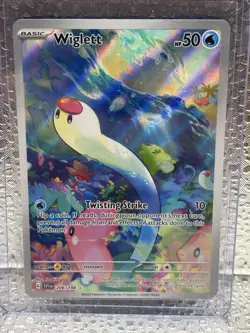 Pokemon TCG Wiglett 206/198 SV01 Scarlet & Violet IR Full Art Holo English - Image 1