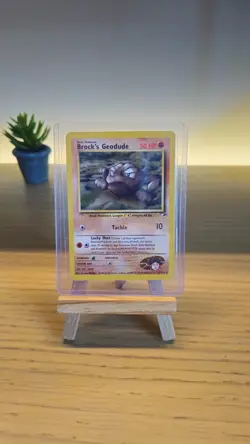 Pokemon TCG Brock's Geodude Gym Heroes 38/132 Regular Unlimited Uncommon - Image 1
