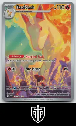 Pokemon - Rapidash 189/182 Destined Rivals - Illustration Rare - NM - Image 1