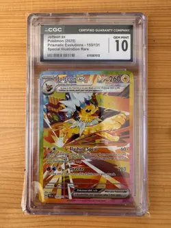Pokemon TCG: Prismatic Evolutions - Jolteon EX 153/131 SIR Rare [CGC 10 GEM] - Image 1