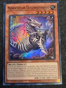 Yu-Gi-Oh! Mementotlan Tatsunootoshigo Super Rare VASM-EN003 1st ED NM - Image 1
