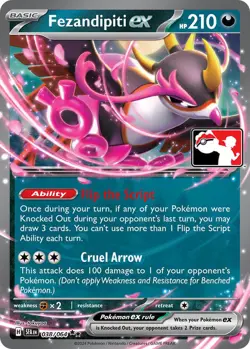Fezandipiti ex Double Rare Prize Pack Series Cards 038/064 NM - Image 1