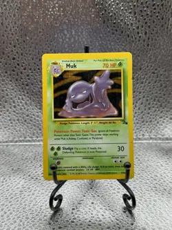 Pokemon Card Fossil Muk 13/62 Rare Holo LP/MP - Image 1