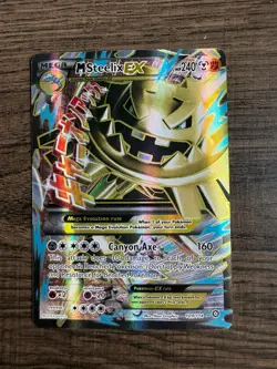 M Steelix EX Full Art 109/114 XY Steam Siege Holo Pokemon English Mega Tcg Card - Image 1