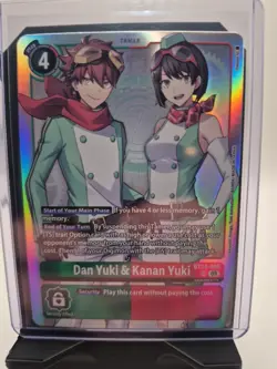 Digimon Card Game Dan Yuki & Kanan Yuki BT24-085 SR Time Stranger LP - Image 1