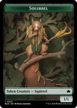 Squirrel Token - BL MTG - Light Play - Image 1
