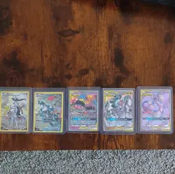 Pokemon TCG Arceus & Mewtwo/Mew GX Holo Tag Team 5-Card Lot English - Image 1