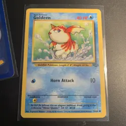 Goldeen 53/64 Pokemon Cards TCG: Base Set 1999 Mint Kagemaru Himeno UK Rare - Image 3