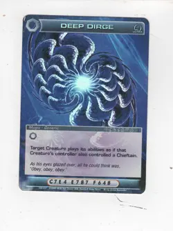 Chaotic Mugic card ULTRA RARE Deep Dirge low - Image 1