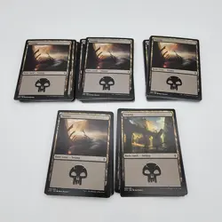 100 Magic the Gathering SWAMP ONLY Basic Land Cards Lot - MTG FTG - Image 1