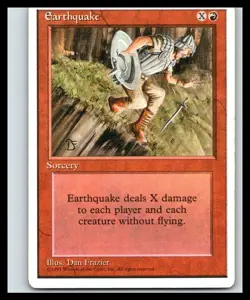 Earthquake Rare | NM/M | Fourth Edition | Magic MTG - Image 1