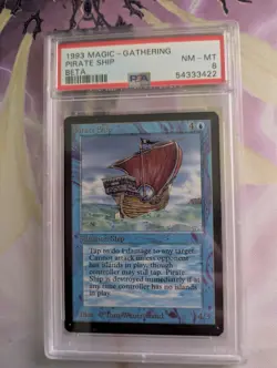 MTG PSA 8 Pirate Ship Beta - Image 1