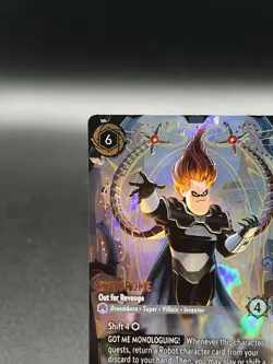 Disney Lorcana Wilds Unknown Syndrome (Enchanted) “Out For Revenge” 238/204 - Image 2