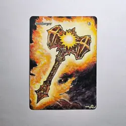 Sunforger Altered Art Magic: The Gathering Hand Painted - Image 1