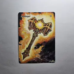 Sunforger Altered Art Magic: The Gathering Hand Painted - Image 2