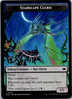 Starscape Cleric Token Bloomburrow NM - Image 1