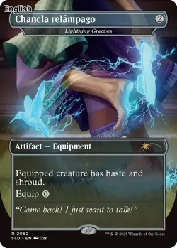Chancla relampago - Lightning Greaves MTG Secret Lair Drop Series Rare NM Pck... - Image 1