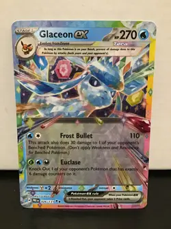 Glaceon ex 026/131 Double Rare Pokemon Prismatic Evolutions - Image 1