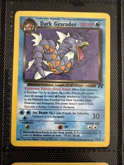Old Dark Pokemon Cards VINTAGE Collection Non Holo Team Rocket 9 Card Lot - Image 3