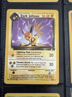 Old Dark Pokemon Cards VINTAGE Collection Non Holo Team Rocket 9 Card Lot - Image 5