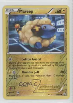 Mareep Reverse Foil Pokemon Black & White Dragons Exalted #38 - Image 1