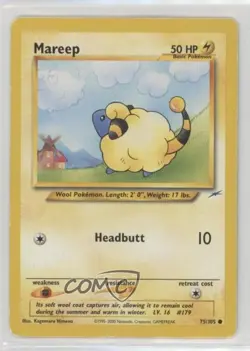 Mareep Pokemon Neo Destiny #75 2002 - Image 1