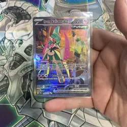 Pokemon TCG Iron Valiant EX Paradox Rift 249/182 Special Illustration Rare NM - Image 1