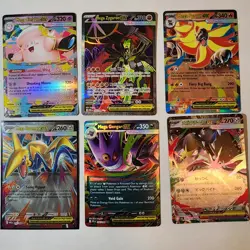 Nintendo Pokemon TCG 6 Card Lot Mega EX Holo English: Gengar Zygarde +more - Image 1