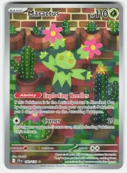MARACTUS 160/159 ILLUSTRATION RARE JOURNEY TOGETHER POKEMON HOLO NM/M - Image 1