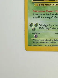 Pokemon TCG Muk Fossil 13/62 Holo Unlimited Holo Rare - Image 4
