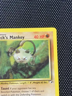 Brock's Mankey - 1st Edition - 67/132 Gym Heroes - Pokemon TCG - 2000 - Image 3