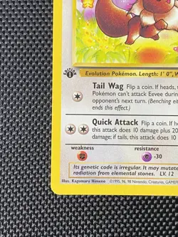 1999 Pokemon Jungle Eevee 1st Edition #51/64 Common LP+ - Image 5