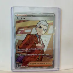 Pokemon TCG Atticus 134/131 Prismatic Evolutions Full Art Holo Rare Near Mint - Image 1