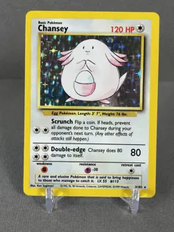 Chansey 3/102 Holo Holo Rare Base Set Unlimited 1999 Pokemon NM/LP #1 - Image 1