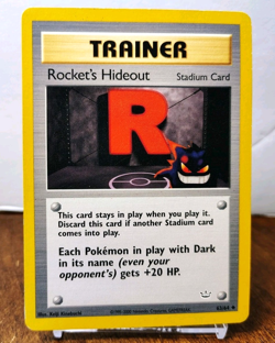 POKEMON ROCKET'S HIDEOUT 63/64 TRAINER NEO REVELATION LP GENGAR - Image 1