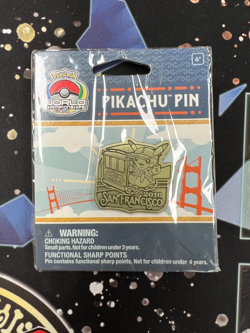 Pokemon SEALED 2016 San Francisco World Championships Pikachu Pin!! - Image 1