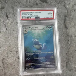 Pokemon 2023 Wartortle 171/165 SV Scarlet & Violet 151 PSA 9 Holo EN IR - Image 1