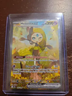 Pokemon TCG SV Black Bolt Meloetta ex 167/086 Holo SIR English - Image 1