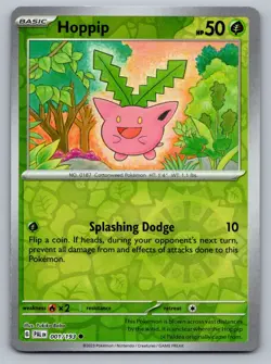 Pokemon TCG SV02: Paldea Evolved Hoppip 001/193 Reverse Holo - Image 1