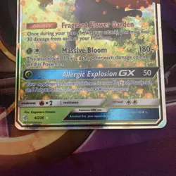 The Pokemon Company Vileplume GX 4/236 Sm-Cosmic Eclipse Ultra Rare Holo NM/M - Image 3
