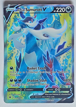 🌊 Pokemon Hisuian Samurott V Full Art 176/189 SWSH Astral Radiance NM ✨ - Image 1