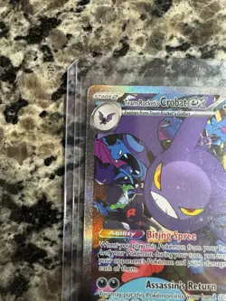TEAM ROCKETS CROBAT EX SPECIAL ILLUSTRATION RARE POKEMON TCG DESTINED RIVALS - Image 3