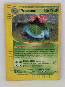 Venusaur 030/165 Expedition Base Set Holo Rare Pokemon TCG Nintendo e-reader ITA - Image 1