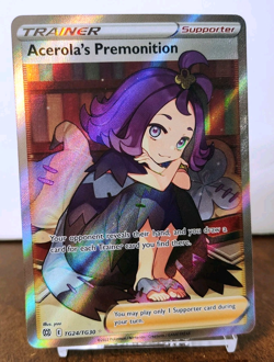 POKEMON ACEROLA'S PREMONITION TG24/TG30 BRILLIANT STARS TRAINER GALLERY NM - Image 1