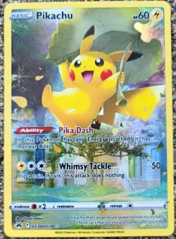 The Pokemon Company Pikachu GG30/GG70 Ultra Rare Full Art Holo EN - Image 1