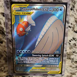 Pokemon Magikarp & Wailord GX TAG TEAM 160/181 SM-Team Up Ultra Rare Holo - Image 1